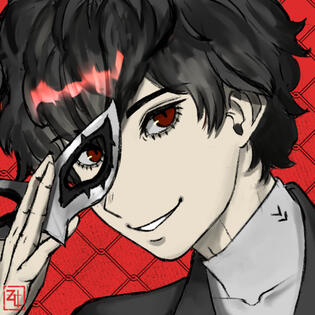 Akira Kurusu portrait (P5)